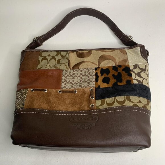 Vintage Coach brown and tan - Picture 5 of 8